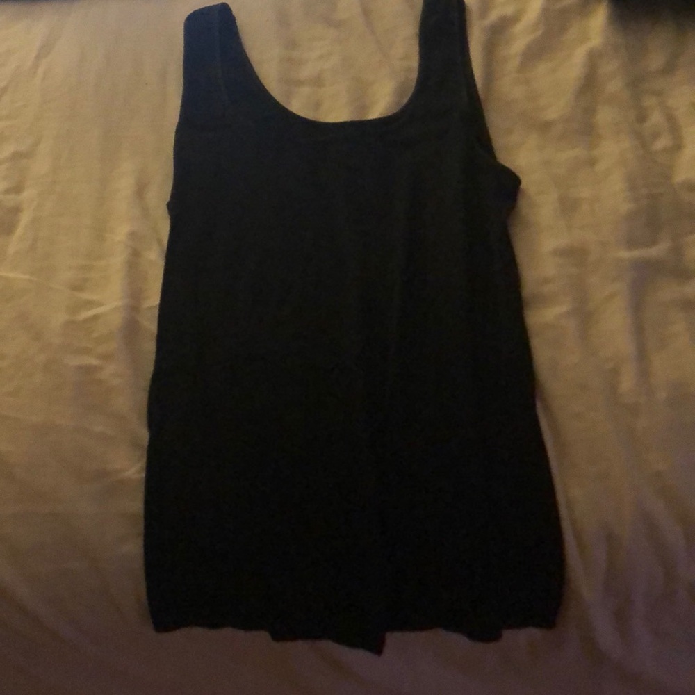 Black tank top